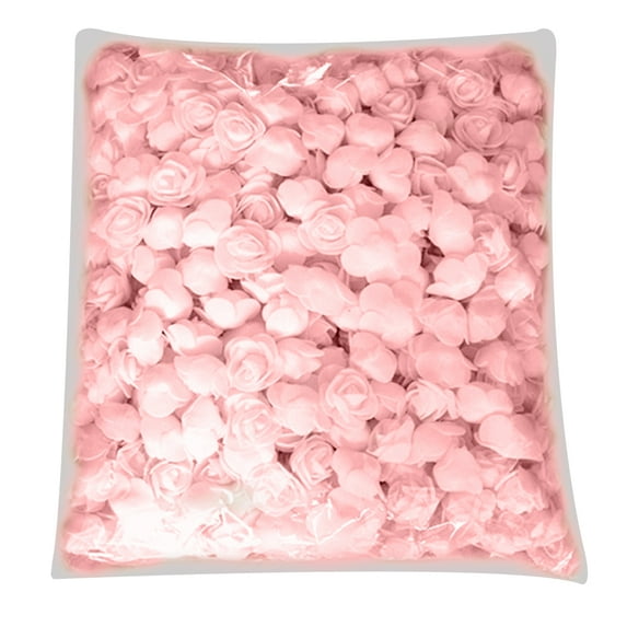 COOLL 500Pcs PE Foam Rose Head Artificial Flower for DIY Bear Doll Wedding House Decor