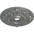 thumbnail image 3 of Ekena Millwork 18"OD x 3 1/2"ID x 1 1/2"P Rose Ceiling Medallion (Fits Canopies up to 7 1/4"), Hand-Painted Silver, 3 of 6