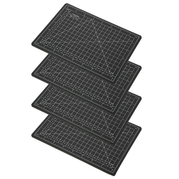 5.9 x 8.7 Cutting Mats 2pcs Rotary Fabric Double Sided for Sewing, Black  White