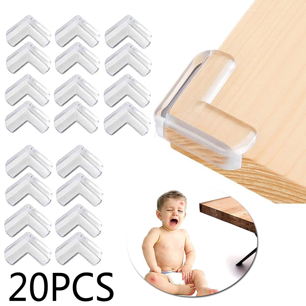 CalMyotis Corner Protector for Baby, Protectors Guards - Furniture Corner Guard & Edge Safety Bumpers - Baby Proof Bumper & Cushion to Cover Sharp Furniture & T