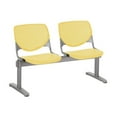 thumbnail image 2 of KFI Studios KOOL 2 Seat Reception Bench, Yellow, 2 of 3