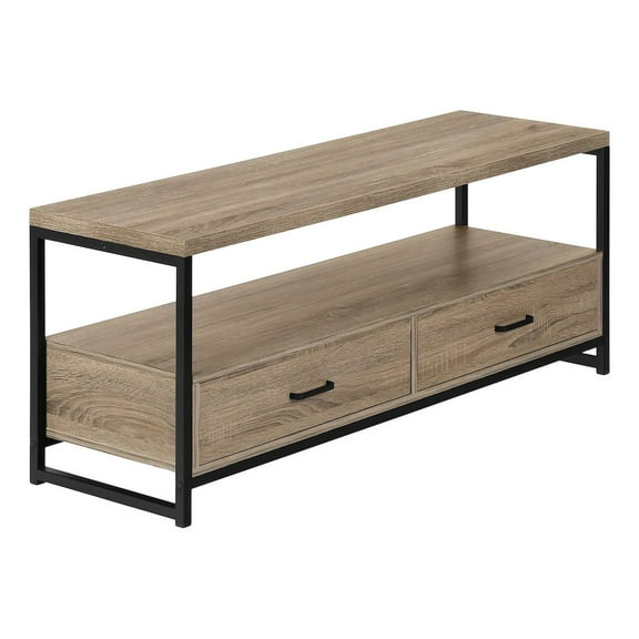 Monarch Specialties Tv Stand, 48 Inch, Console, Living Room, Bedroom, Brown Laminate