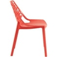 thumbnail image 6 of LeisureMod Plastic Dining Chair with Unique Cut-Out Design Stackable and Lightweight Accent Chair for Modern Home, Kitchen, Living Room Cornelia Collection, 6 of 9