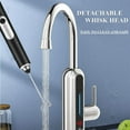 thumbnail image 2 of WOYUNG Milk Frother Handheld, with 2 Stainless Whisks, USB Rechargeable Hand Mixer, Black, 2 of 8