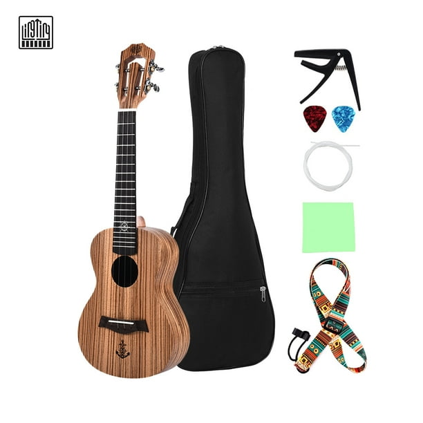Lingting 26 Inch Tenor Ukulele Ukelele Zebrawood Topboard Back Side Boards With Gig Bag Uke Strap Strings Cleaning Cloth Capo 2pcs Celluloid Picks Com Lingting 26 Inch Tenor Ukulele Ukelele, Mirror Tvs Ukulele