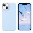 thumbnail image 1 of Funda para teléfono celular GUAGUA iPhone 13 6.1 pulgadas de silicona líquida azul, 1 of 9