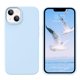 thumbnail image 1 of Funda para teléfono celular GUAGUA iPhone 13 6.1 pulgadas de silicona líquida azul, 1 of 9