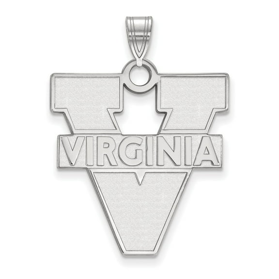 Sterling Silver LogoArt University of Virginia Extra Large Pendant Charm