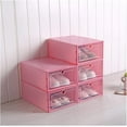 thumbnail image 1 of Shoe Rack Plastic Transparent Thicken Storage Drawer Type Shoes Box Storage Organizer Cabinet Clamshell Shoes Box Display Shelf/White/33 * 23 * 14Cm, 1 of 1