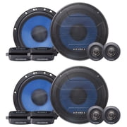 Hifonics HCC65C 6.5" 150w Component Car Audio Speakers w/Aluminum Tweeters (4 Items)