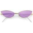thumbnail image 1 of FEISEDY Lunettes de Soleil de Designer Mode Rétro en Forme de Petits Pétales avec Design de Temple en Arc B2298, 1 of 6