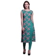 thumbnail image 1 of Bimba Kurta Sans Manches Imprimée Kurti Droite pour Femmes Vêtements d'Été Indiens, 1 of 6