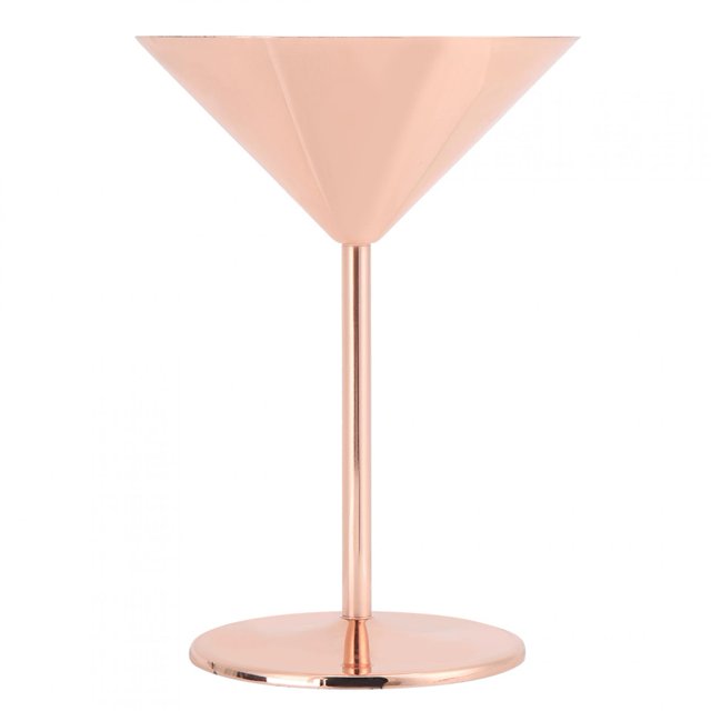 Copa de cóctel de acero inoxidable accesorio de bar Copa de acero inoxidable 304 Copa de champán Copa de vino tinto Copa de cóctel Copa de oro rosa ANGGREK Otros