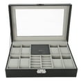thumbnail image 1 of Jewelry Display Box Watch Storage Case Jewelry Display Holder Watch Storage Box 8 Slots PU Leather Watch Storage Case Jewelry Display Box Holder Organizer, 1 of 8