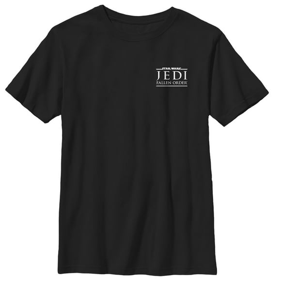 Boy's Star Wars Jedi: Fallen Order Badge Logo  T-Shirt - Black - X Small