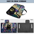 thumbnail image 4 of FKELYI Golf Cart Seat Cover with Pockets for Storage Black Cat Flower Print Foldable Design Golf Cart Seat Towel Blanket for EZGO Yamaha Club Cars, Quilted Padding, 4 of 7