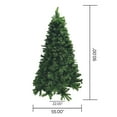 thumbnail image 3 of 7.5 ft Green Hinged Noble Fir Artificial Christmas Tree with 550 Pre-Strung Clear LED Lights, 3 of 5