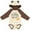 Natural & Brown w Ears, variant on Inktastic I Love My Sister To The Moon and Back Boys or Girls Long Sleeve Baby Bodysuit