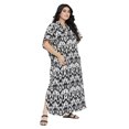 thumbnail image 4 of Oussum Robe Caftans pour Femme Grande Taille Imprimée Longue Maxi à Boutons Robes Caftan, 4 of 7