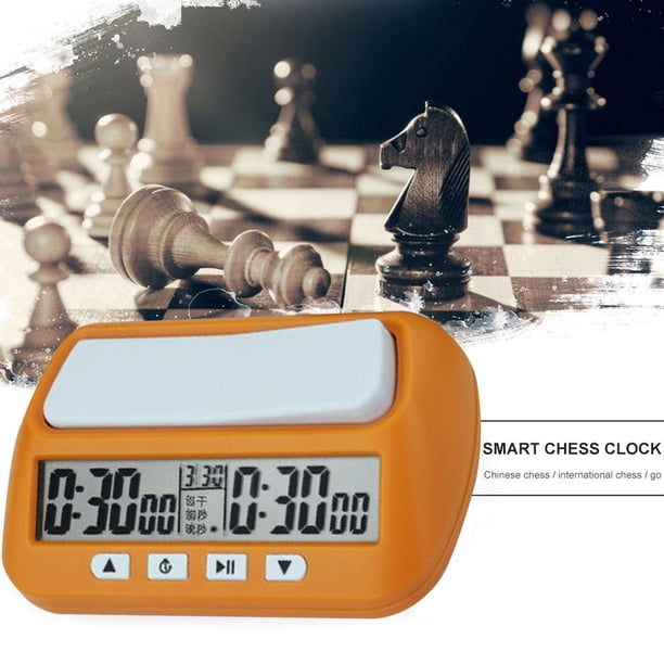 Temporizador digital I-GO Reloj de ajedrez alimentado por batería Regalos Uso del árbitro (Amarillo)