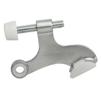 10 Pack Rok Hardware Heavy Duty Hinge Pin Door Stop, Brushed Chrome