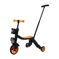 thumbnail image 4 of Triciclo infantil de juguete deportivo, equipo resistente, fácil de usar, bicicleta de equilibrio multiusos 3 Naranja con asa de empuje, 4 of 8
