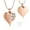 Mom-Rose Gold, variant on Heart Cremation Jewelry for Ashes Pendant - Angel Wings Heart Urn Necklace with Mini Keepsake Urn Memorial Ash Jewelry For Women Men Mom for Love Ones