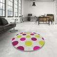 thumbnail image 3 of Ahgly Company Indoor Rectangle Patterned Pink Novelty Area Rugs, 5' x 7', 3 of 6