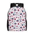 thumbnail image 1 of Vsdgher Happy Columbus Day Print Backpack - Travel,or Work Bookbag with 15-Inch Laptop Sleeve and Dual Water Bottle Pockets, 1 of 8