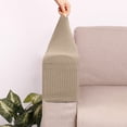 thumbnail image 3 of Rosnek Armrest Covers Stretch Set Chair Sofa Arm Protectors Covers Solid Jacquard Couch Cover Removable Dustproof Furniture Armchair Slipcover, 3 of 5