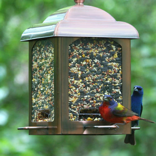 Perky Pet 2 5 Lb Antique Copper Lantern Wild Bird Feeder Walmart Com