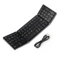 thumbnail image 1 of Teclado plegable BT tipo C, escritura silenciosa recargable, regalos ideales con teclado numérico, teclado portátil de viaje para viajar Negro, 1 of 8