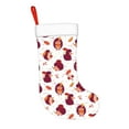 thumbnail image 2 of Balery Cartoon Hedgehogs Pattern Christmas Stockings with Initials, 18" Large Knit Christmas Stocking,Xmas Stocking for Kids, Holiday and Family Stocking, 2 of 7