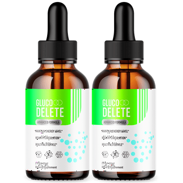 Gluco Delete Drops Advanced Formula Vitamin Supplement All Natural Ingredients 60 Servings