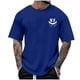 thumbnail image 1 of Camisetas de Cuello de la Tripulación de los Hombres de Poliéster Impreso en Seco Rápido, Cuello Redondo de Corte 3D para Gimnasio, Carrera, Ciclismo Y Ocasional, 1 of 4
