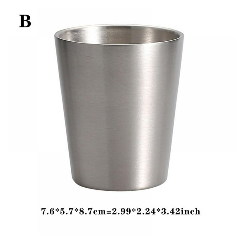 Stainless Steel Insulated Cup, 8.5 oz Stackable Stainless Steel Cups, Small Metal Cup Double Wall Vacuum Insulated Drinking Cups Metal Drinking