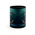 thumbnail image 2 of 11oz Black Mug Boat Anchor/Abstract, 2 of 4