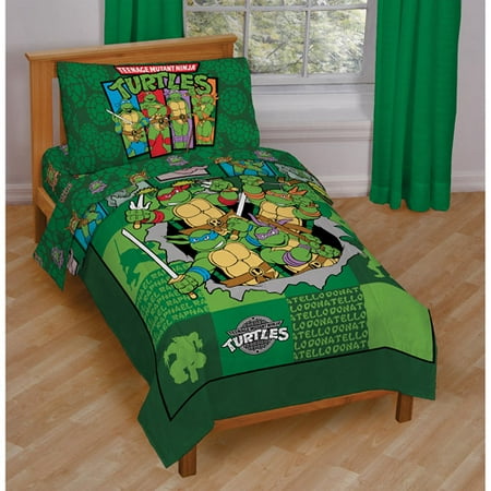 Nickelodeon Teenage Mutant Ninja Turtles 4-Piece Toddler Bedding Set