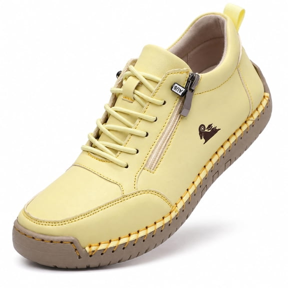 Urban Comfortable Orthopedic Zipper Sneakers, Women Men Walking Shoes with Wide Toe.