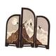 thumbnail image 3 of Biombo decorativo de mesa, mini separador de ambientes plegable tradicional chino, 3 paneles Estilo A, 3 of 9
