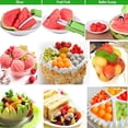 thumbnail image 3 of Cortador de sandía, juego de cucharas de melón 3 en 1, cuchillo recogedor de frutas para separador de pulpa, cuchillo de sandía para helado, melón, utensilio de cocina, 3 of 5