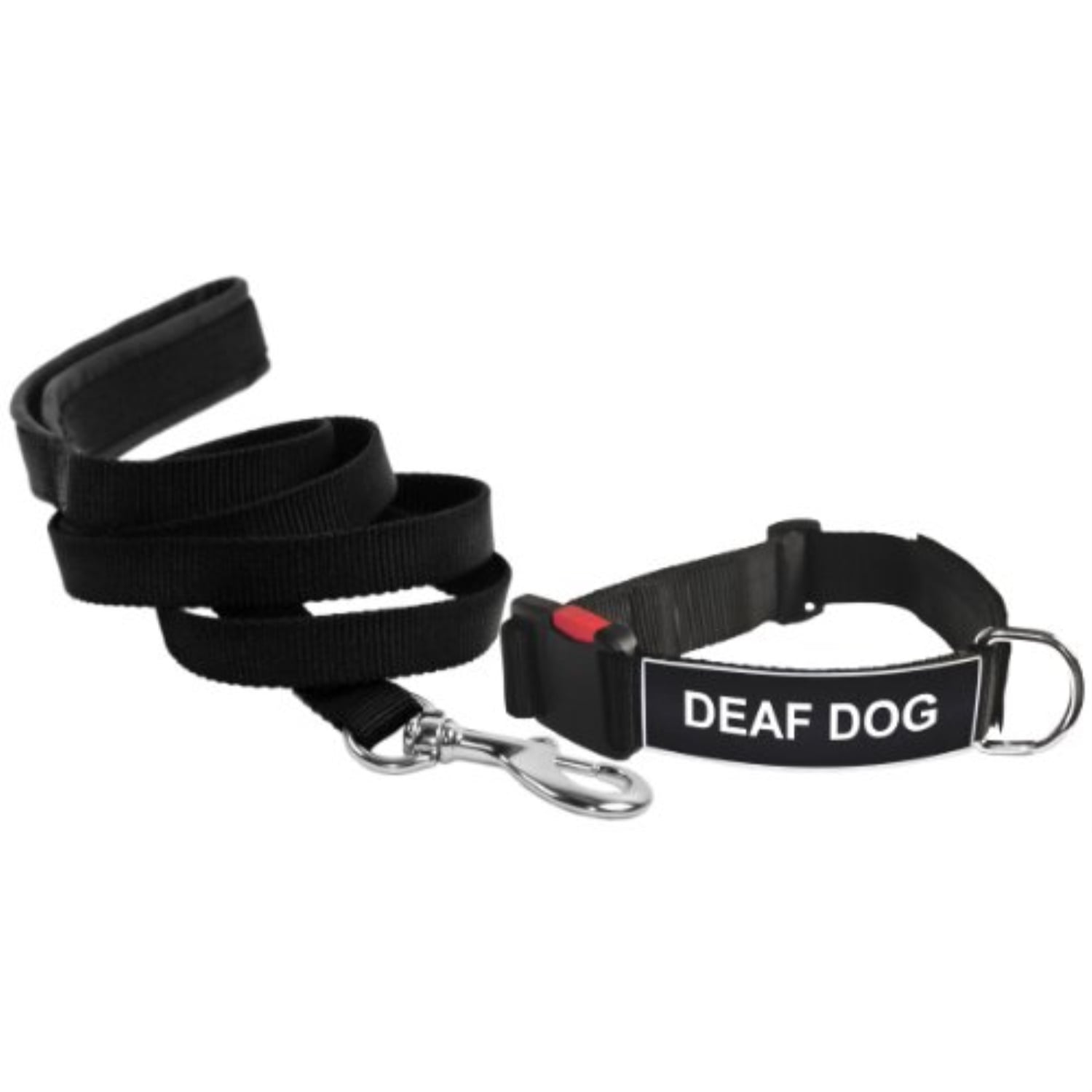 Dean & Tyler Deaf Dog Small Patch Collar with 6Feet Padded Puppy Leash
