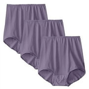 Bali Skimp Skamp Women`s Brief Panty - Best-Seller, 7, Purple Shade (Pack of 3) 3 Purple Shade