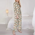 thumbnail image 3 of Sikiie Cute Rabbit Floral Women's Long-Sleeve Shirt and Full-Length Bottom Pajama Set (s-xxl)-X-Large, 3 of 7