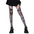 thumbnail image 4 of Medias de rejilla largas y sexys para mujer, medias de estilo gótico de murciélago, Harajuku Emo, medias de malla alternativa, lencería, ligas altas para el muslo, 4 of 4