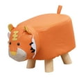 thumbnail image 4 of Reposapiés para niños, silla infantil con forma de animal, taburete de aprendizaje para niños, otomana creativa tigre naranja, 4 of 9