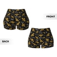 thumbnail image 5 of Lsque Hohey Bee Golden Embroidery Pattern High Waisted Biker Shorts for Women-Tummy Control Fitness Athletic Workout Running Yoga Gym Shorts,Moisture-Wicking-XX-Large, 5 of 9