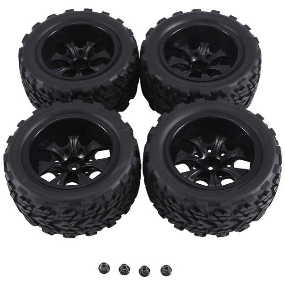 12mm Hex 1/10 RC Truck Wheels and Tires for 2Wd VXL Redcat ,A
