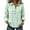 101#Light Green, variant on Collared Waffle Knit Top Women Long Sleeve Polo Collar Button Placket Casual Loose Fit Knit Sweater Pullover Minimalist Workwear Top