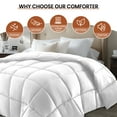 thumbnail image 2 of WISHEAD Comforter Duvet Insert - All Season Duvet Down Alternative Quilted Bedding King Size with Corner Tabs - Machine Washable, White, 2 of 8
